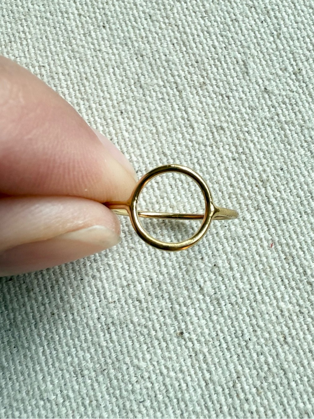 14K Gold Filled Circle Ring